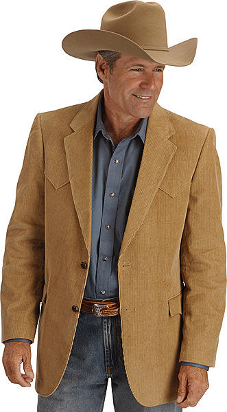 Men's Circle S Corduroy (CC4588CAMEL) Sport Coat - Camel