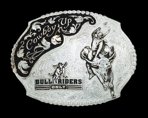 Men's Silver Embroidered Belt with Bulls in Black – Cowboybeltsbuckles