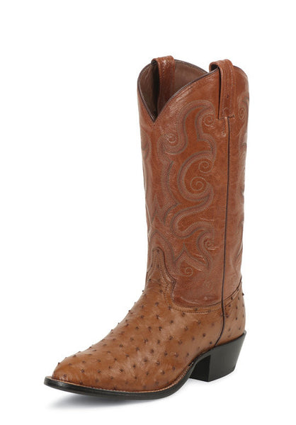 Tony Lama Mens Peanut Brittle Full Quill Ostrich Round Toe Boots Pete s Town Western Wear