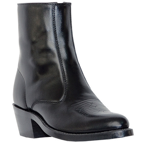 Laredo Men's (62070) 7 Black Leather Side Zip Round Toe Cowboy Boot –  Pete's Town Western Wear