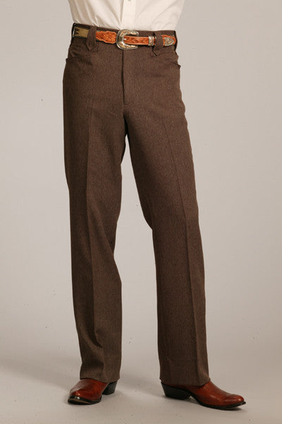 Men's Circle S Heather Boise Western Suit Slacks Chestnut - Pete's Town Western Wear