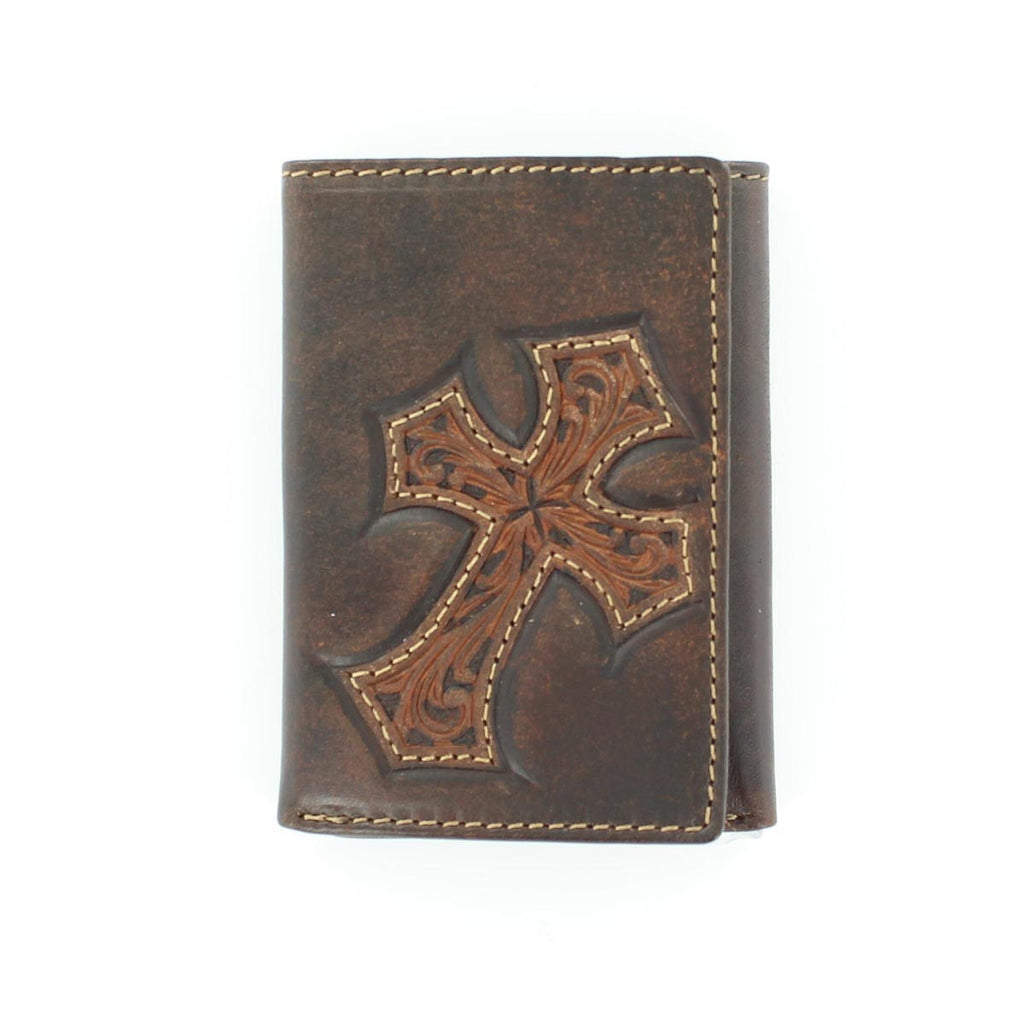 Nocona Diagonal Cross Rodeo Tri-Fold Wallet - Pete's Town Western Wear