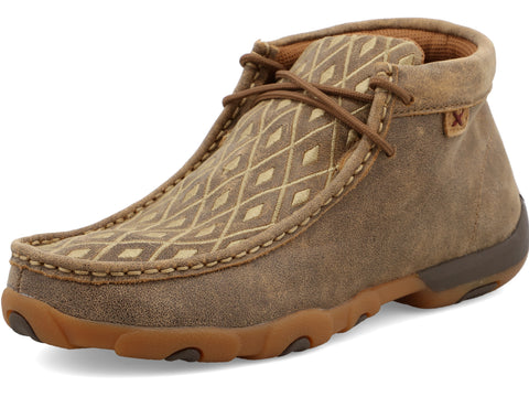 Twisted X Women's (WDM0073) Chukka Driving Moc- Bomber & Tan Leather