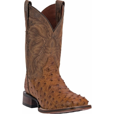 Men's Dan Post Cognac Ostrich Dress Boot