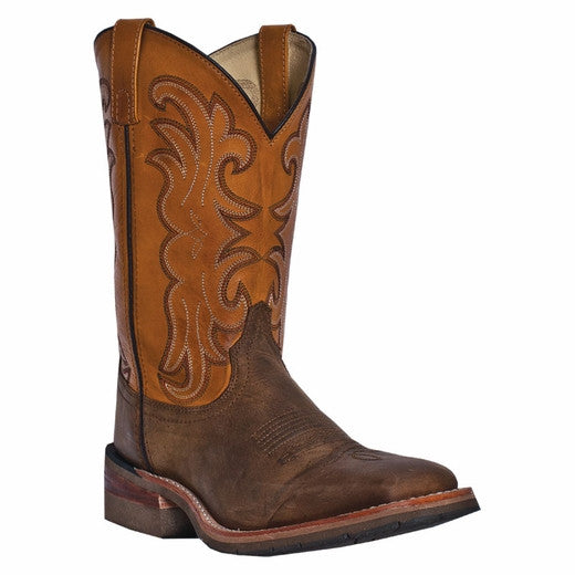 Dan Post Men's 11" Waterproof Tan Distressed Broad Square Toe Boots - Pete's Town Western Wear