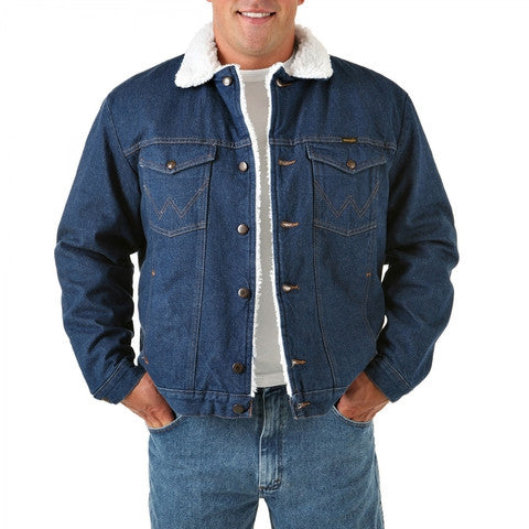 Wrangler Sherpa Collar Wrangler® Sherpa Lined Denim Jacket