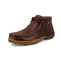 TWISTED X MEN'S (MDM0103) GATOR PRINT LEATHER CHUKKA DRIVING MOC