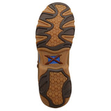 TWISTED X MEN'S (MDMXN01) NANO TOE LACE-UP DRIVING MOC WORK SHOE - Distressed Saddle