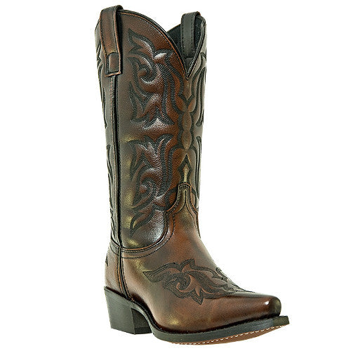 Laredo Men's Classics 12" Burnished Gold Fancy Stitched Cowboy Boots - Pete's Town Western Wear