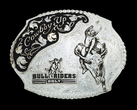 Montana SilverSmith Bull Riders Only Western Belt Buckle - Pete's Town Western Wear