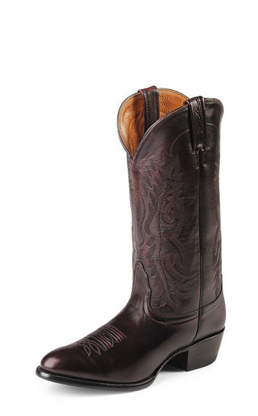 Nocona Men's 13" Black Cherry Imperial Leather Cowboy Boots - Pete's Town Western Wear