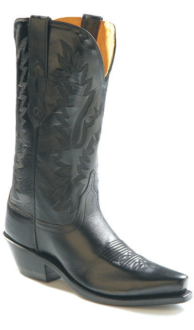 Old West Women's 12" Classic Black Western Fashion Cowgirl Boots - Pete's Town Western Wear