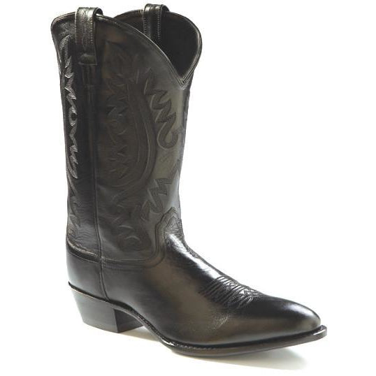 Jama Old West Men's Polanil Western Cowboy Boots Black - Pete's Town Western Wear
