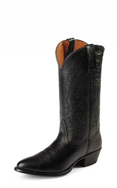 Nocona Men's Western Cowboy Boots 13" Black Imperial Leather - Pete's Town Western Wear