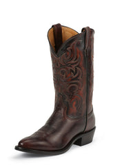 Tony Lama Mens Americana Peanut Antique Round Toe Cowboy Boots - Pete's Town Western Wear