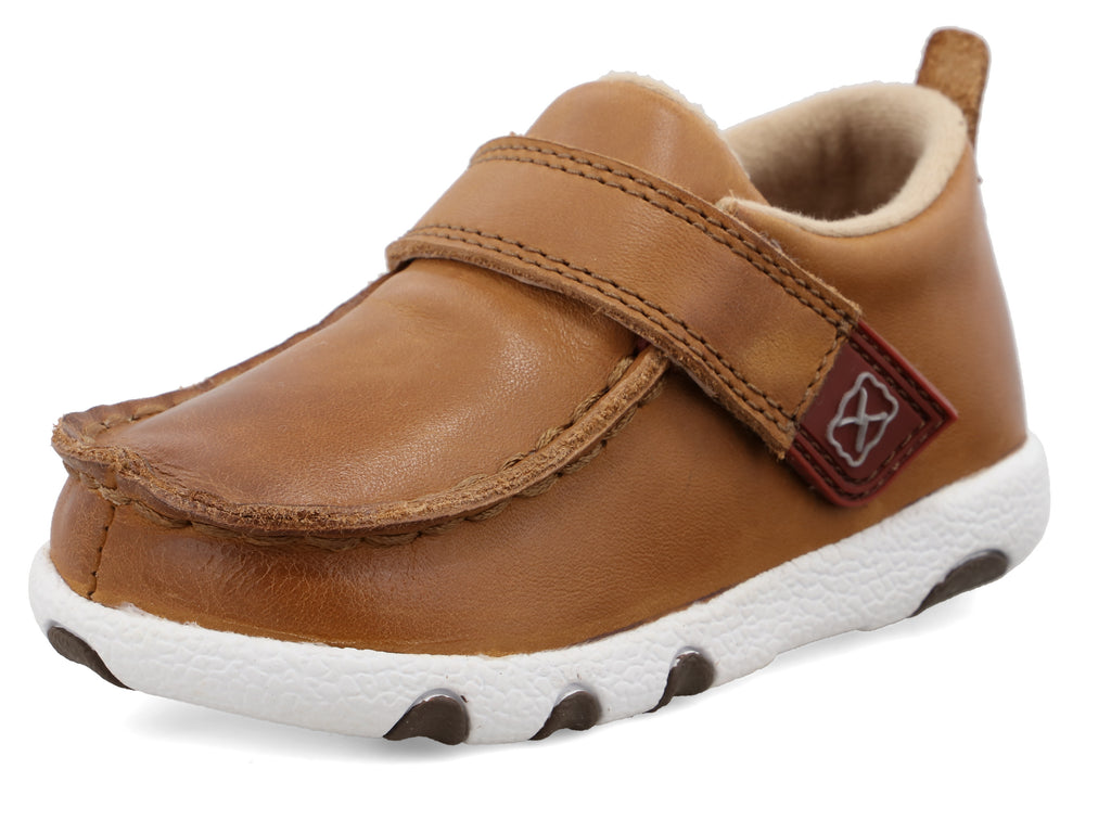Twisted X Infant (ICA0023) Driving Moc - Tan Leather