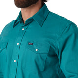 Men’s Authentic Cowboy Cut Work Western Shirt (MACW02G)- Turquoise