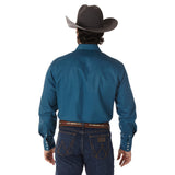 Men’s Authentic Cowboy Cut Work Western Shirt (MS71419) - Teal