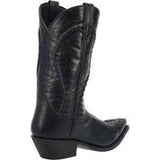 Laredo Men's (68430) 12" Black Leather Snip Toe Cowboy Boots