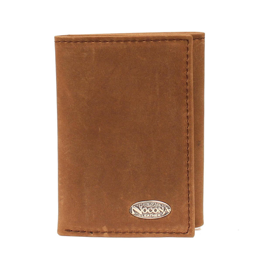 Nocona Smooth Leather Tri-Fold - Pete's Town Western Wear