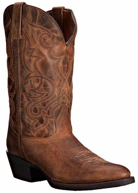 Laredo Women's (51112) Distressed Brown Leather Round Toe Cowgirl Boot
