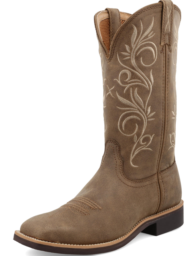 Twisted X Women's (WTH0012) Top Hand Square Toe Western Cowboy Boot-Bomber