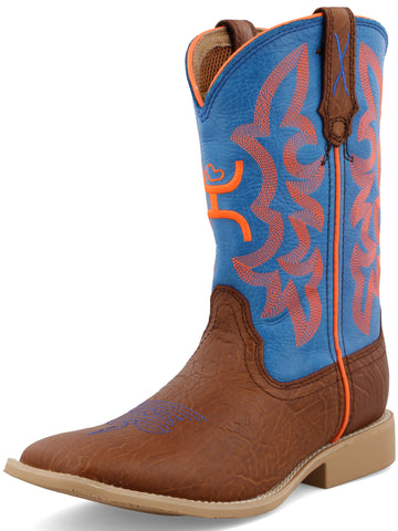 Old West Red Childrens Girls Corona Leather J Toe Cowboy Western Boots –  The Western Company