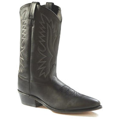Jama Old West Men's Polanil 13"  Western Cowboy Boots Black - Pete's Town Western Wear