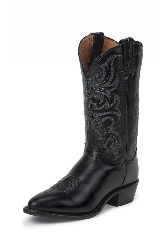 Tony Lama Mens Americana Black EL Paso Round Toe Cowboy Boots – Pete's ...