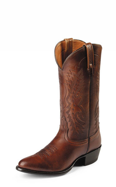 Nocona Men's 13" Antique Tan Imperial Calf Leather Cowboy Boots - Pete's Town Western Wear