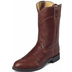 Justin Men's Premium Chestnut Marbled Deerlite Roper Boots - Pete's Town Western Wear