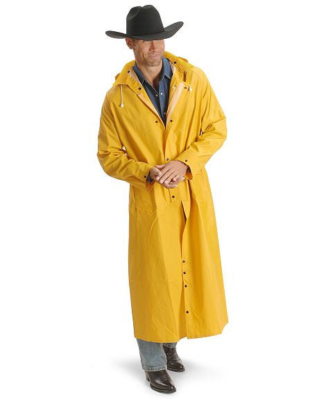 Men's Saddle Slicker From Double SS Yellow Or Black Your Choice - Pete's Town Western Wear