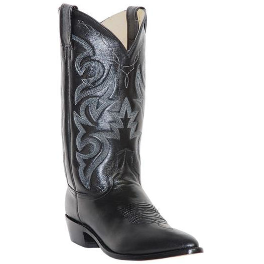 Dan Post Men's Traditional Black Leather Western Cowboy Boot