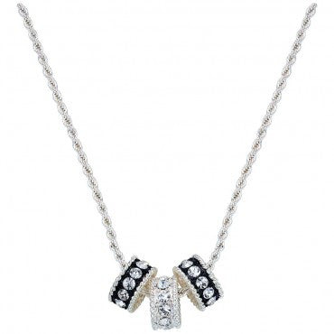 Montana Silversmiths Ladies Crystal Shine Three Ring Necklace - Pete's Town Western Wear
