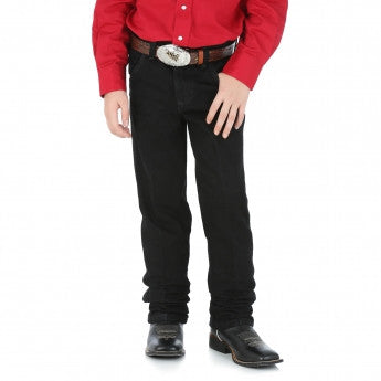 Boy's Wrangler Cowboy Cut® Original Fit Black Denim Jeans - Pete's Town Western Wear